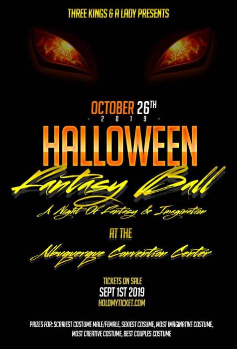 The Halloween Fantasy Ball Albuquerque Convention Center Albuquerque Nm October 26th 2019 8 00 Pm