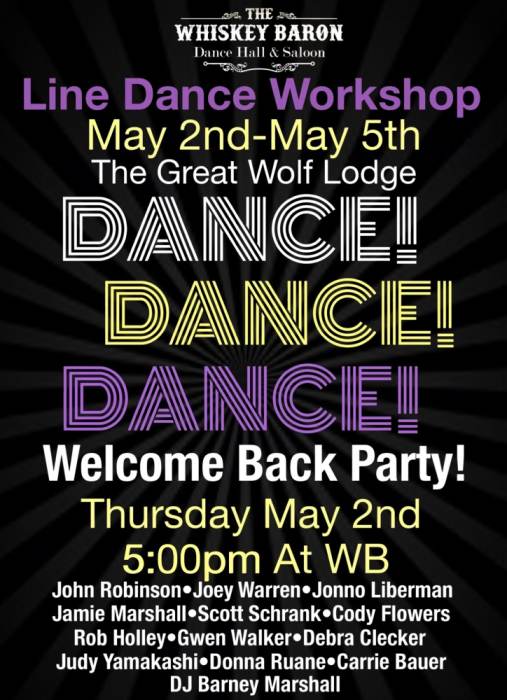 Dance, Dance, Dance Back Party Whiskey Baron Dance Hall