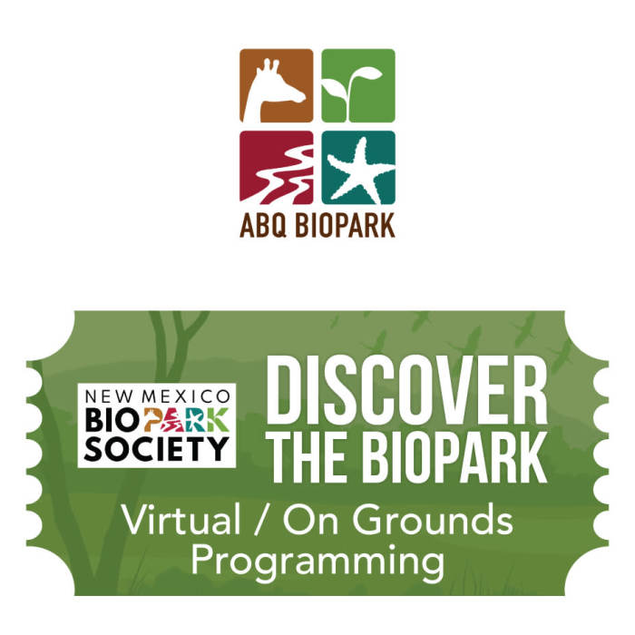 Virtual / On Grounds Programming ABQ BioPark Zoo albuquerque, NM