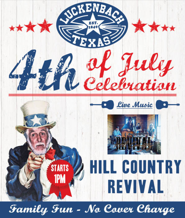 4th of july concert in fredricksberg tx