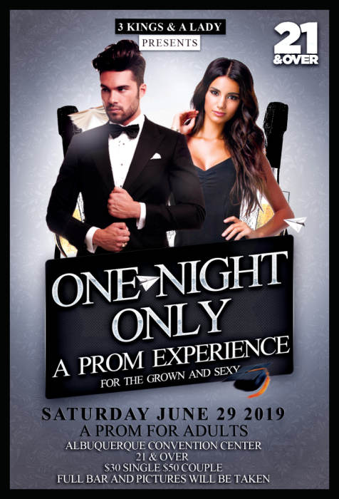 One Night Only A Prom Experience For The Grown Albuquerque Convention Center Albuquerque Nm June 29th 19 7 00 Pm
