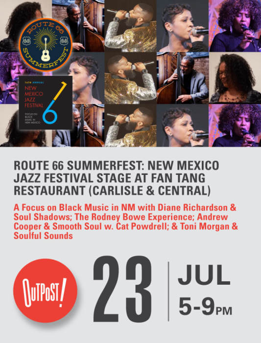 Route 66 Summerfest New Mexico Jazz Festival Stage Focus on Nob