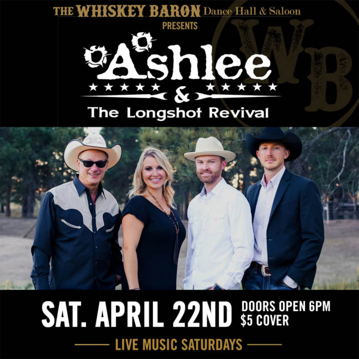 Ashlee and the Longshot Revival $5 Cover Charge Whiskey Baron Dance