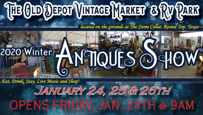 Round Top Winter Antiques Show At Old Depot Vintage Market The