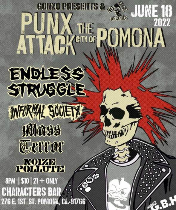 Punx Attack Pomona w/Endless Struggle 