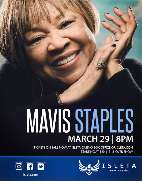 Mavis Staples Isleta Resort & Casino The Showroom Albuquerque, NM