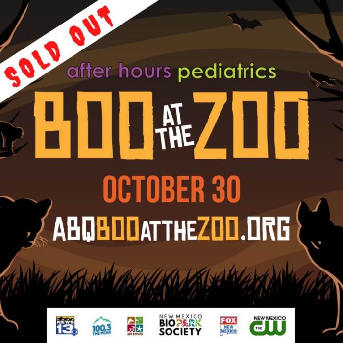 Boo at the Zoo NMBPS MEMBERS Enter your membership number ABQ