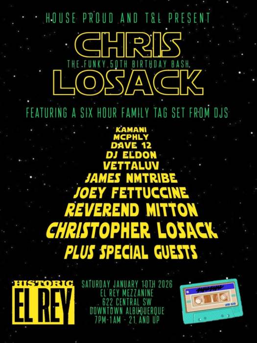 CHRIS LOSACK BIRTHDAY BASH KAMANI * MCPHLY * DAVE 12 * DJ ELDON * VETTALUV * JAMES NMTRIBE *JOEY FETTUCCINE * REVEREND MITTON *CHRIS LOSACK
