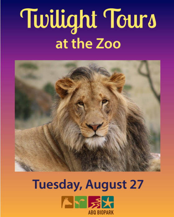 Twilight Tour At The Zoo August 27 Abq Biopark Zoo Albuquerque