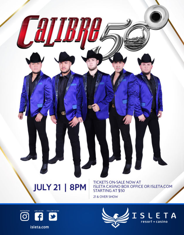 CALIBRE 50 Albuquerque @ Isleta Resort & Casino - The Showroom 2023-07-21  20:00:00