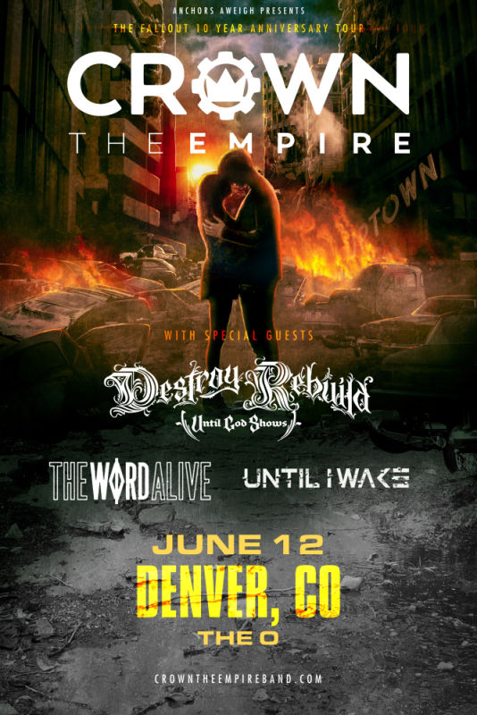 Crown The Empire: The Fallout 10 Year Anniversary Tour Denver ...
