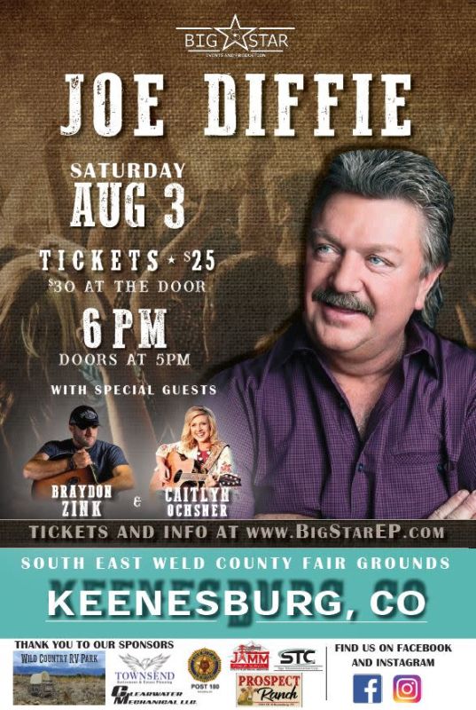 Joe Diffie Keenesburg South East Weld County Fairgrounds 2019 08 03 18 00 00