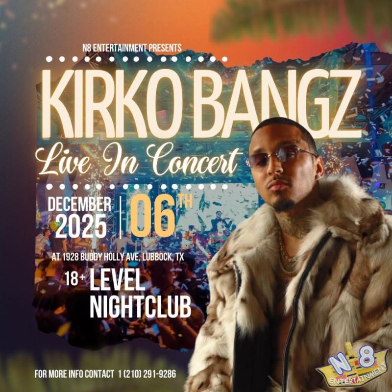 Kirko Bangz Lubbock @ Level Night Club 2025-12-06 21:00:00