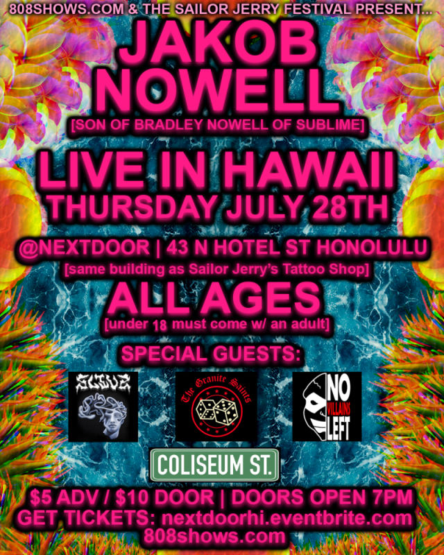 Jakob Nowell Honolulu @ Next Door 2022-07-28 19:00:00