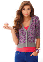 Delias - Chloe Printed Cardigan Sweater