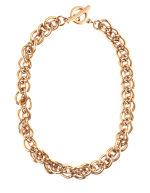 ANNE KLEIN - Gold-Tone Chain Link Collar Necklace