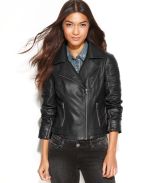 Macy's - Levi's Jacket, Asymmetrical Faux-Leather Motorcycle