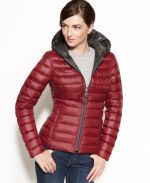 Macy's - Nautica Coat, Reversible Hooded Quilted Packable Puffer