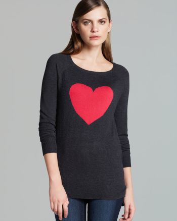 Bloomingdales - Only Mine Crew Neck Heart Sweater