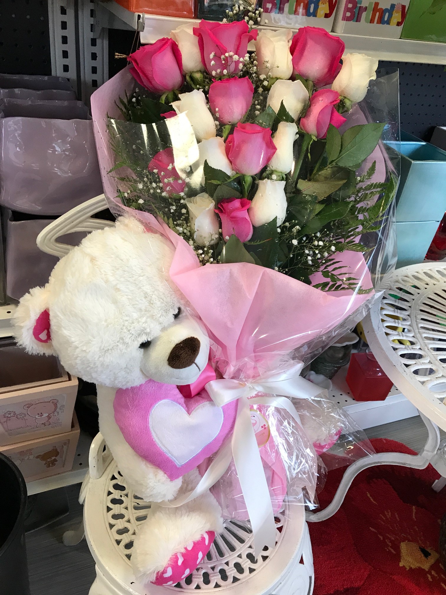 teddy bear flower bouquet