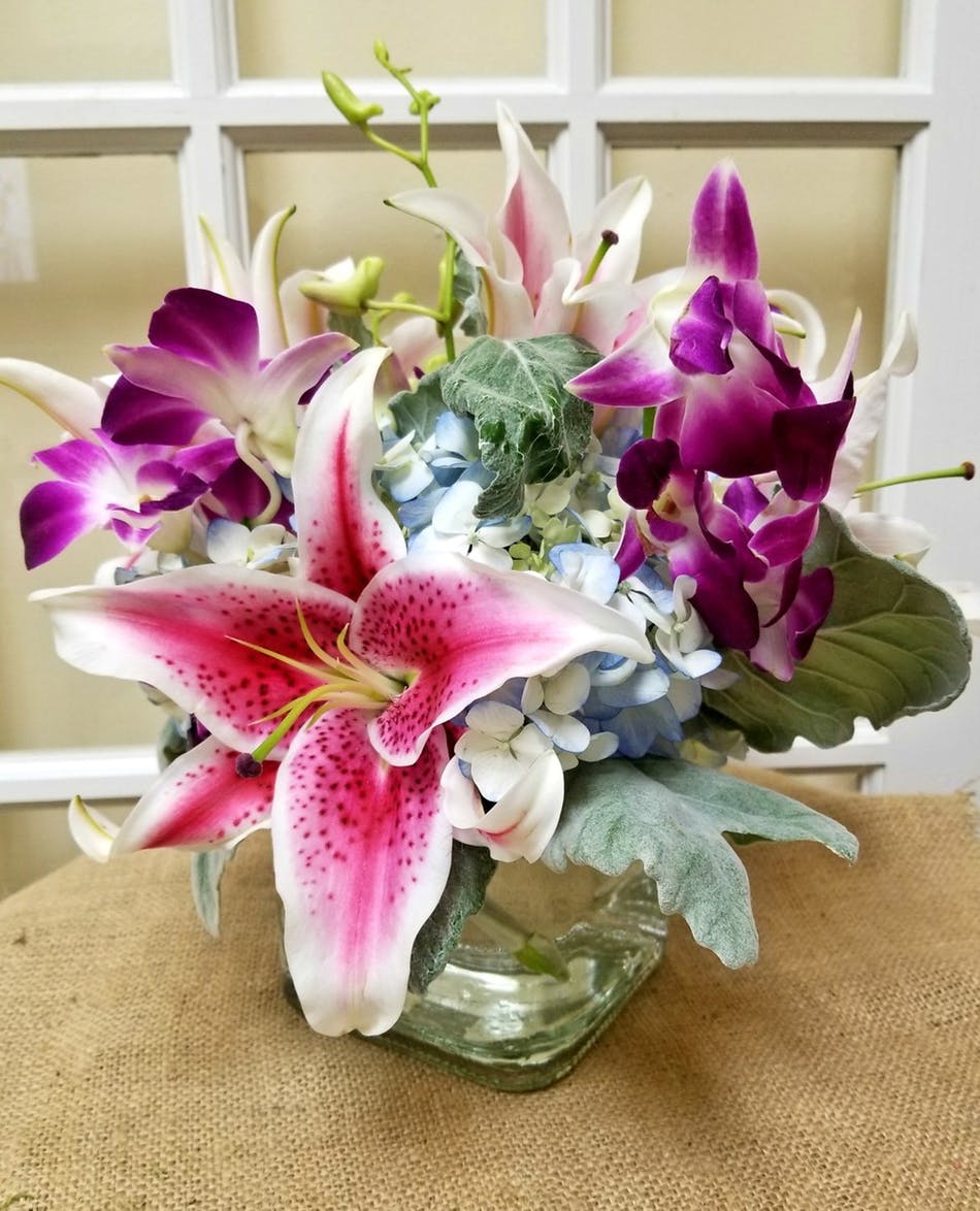 Lily & Orchid Delight Bouquet - Send to Jacksonville, FL Today!
