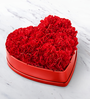 Carnation Heart Box