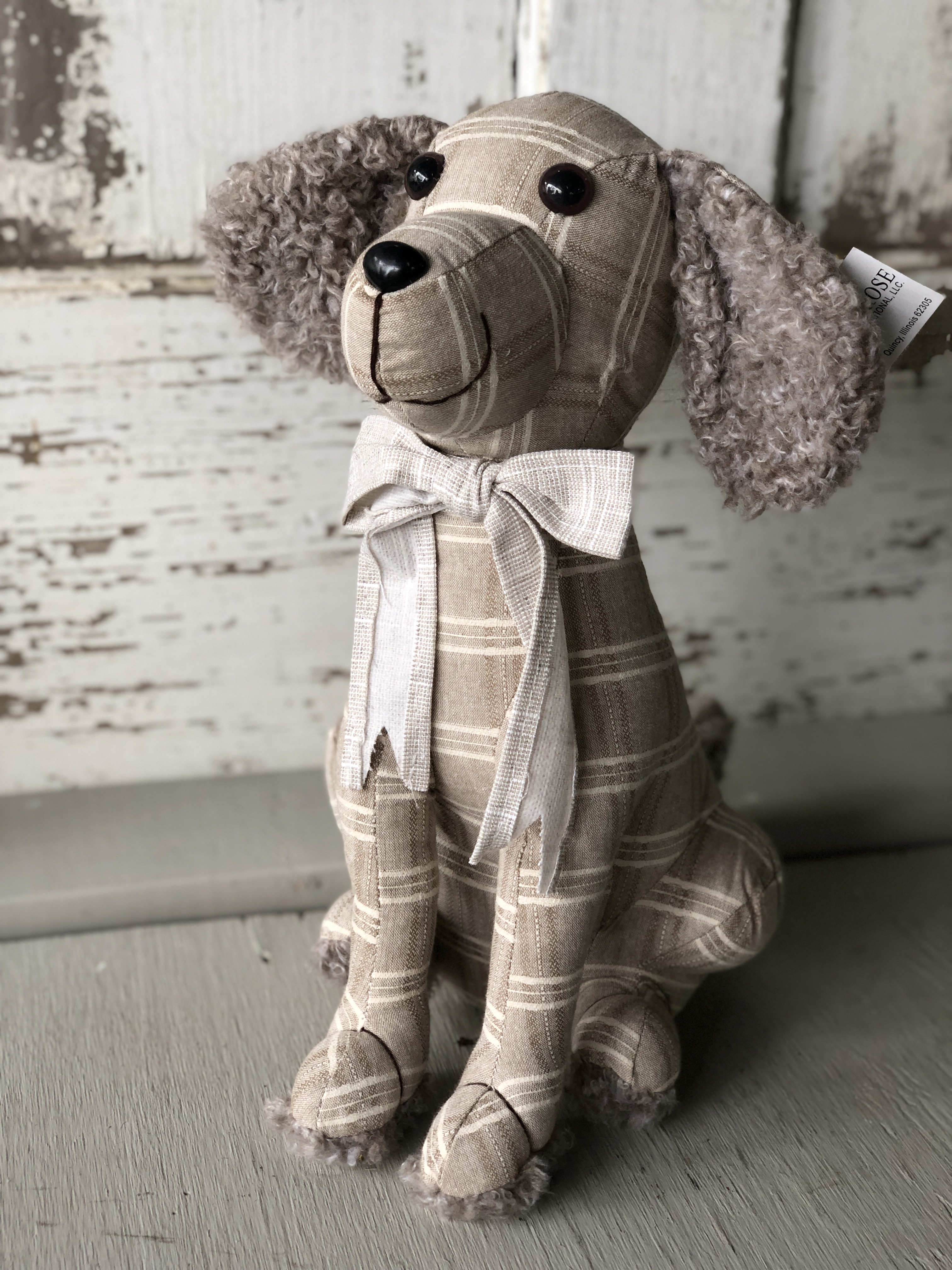 stuffed dog door stop