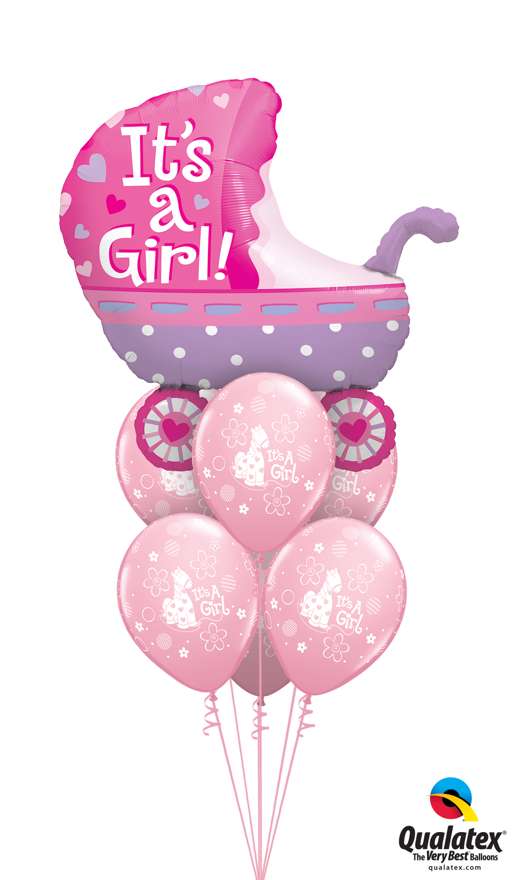 new baby girl balloons