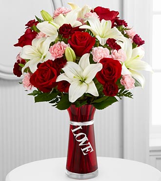 The Long Stem Red Rose Bouquet by FTD® - VASE INCLUDED