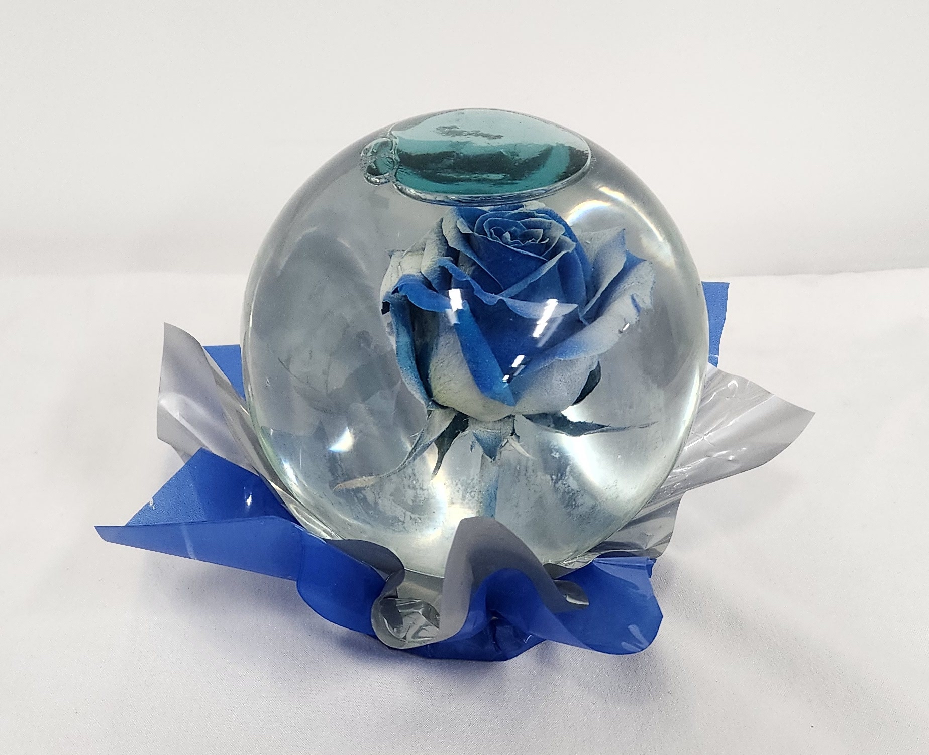 Send Light Blue with White Rose Globe in Jacksonville, FL - Flowers of  Jacksonville, image size:1849x1504