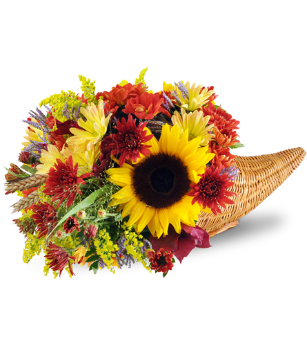 Earth's Abundance Cornucopia Arrangement in Richmond, TX - LC FLORAL DESIGNS