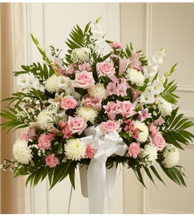 Pink & White Basket