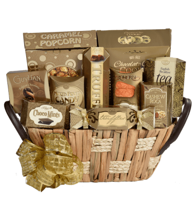 Golden Elegance Gift Basket