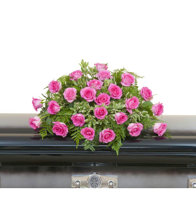 Pink Rose Casket Spray