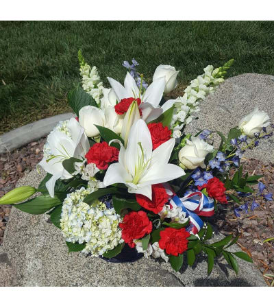 Sweet liberty Graveside Arrangement