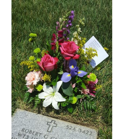 Springtime Garden Gravesite Arrangment