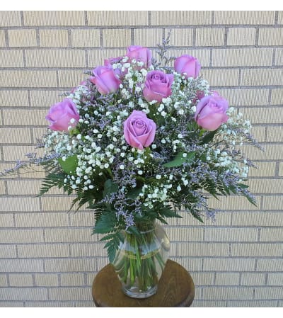 Simply Lavender Rose Vase