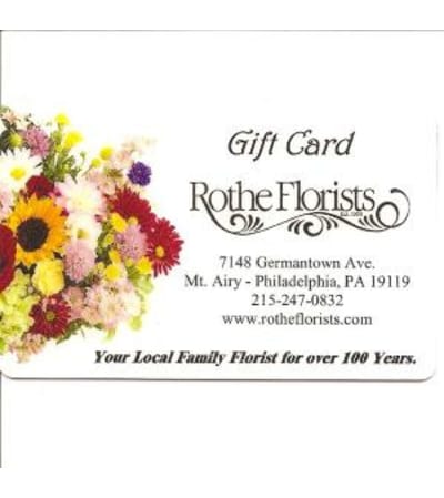 Rothe Florists Gift Card