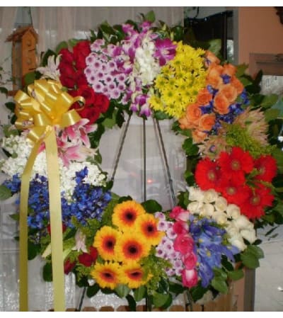 Rainbow Wreath