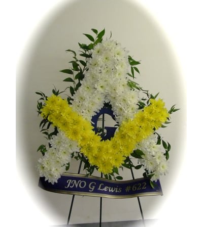 Masonic Emblem Floral Tribute