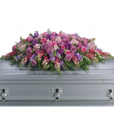 Lilac Tribute Casket Spray