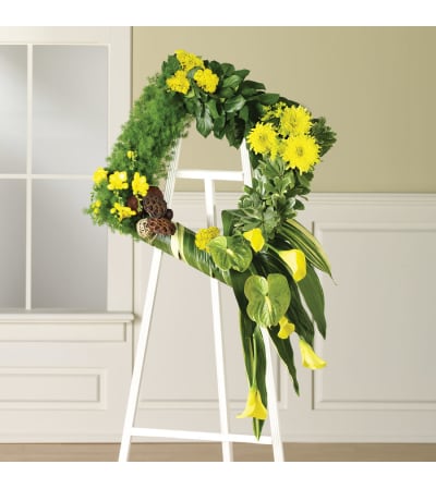 Modern Spring Square Wreath