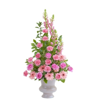 Peaceful Pink Large Urn