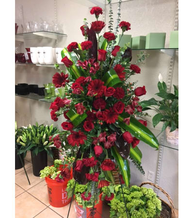 Standing Spray Red