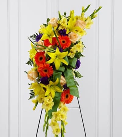 light and Bright Standing Spray