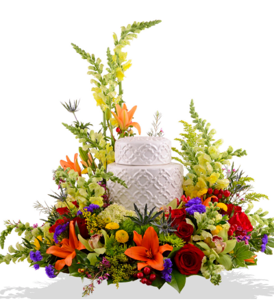 Beaming Blooms Cremation Urn Arrangements