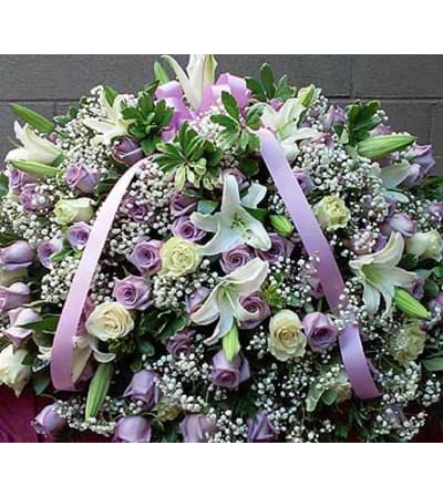 Lav Roses with White Accents