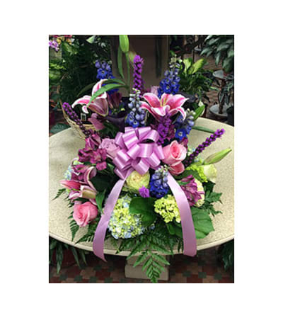 Pastel Wicker Basket