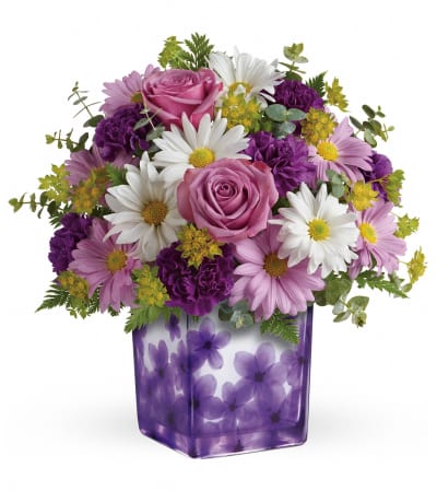 Teleflora's Dancing Violets Bouquet