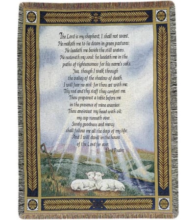 PSALM 23 MEMORIAL THROW